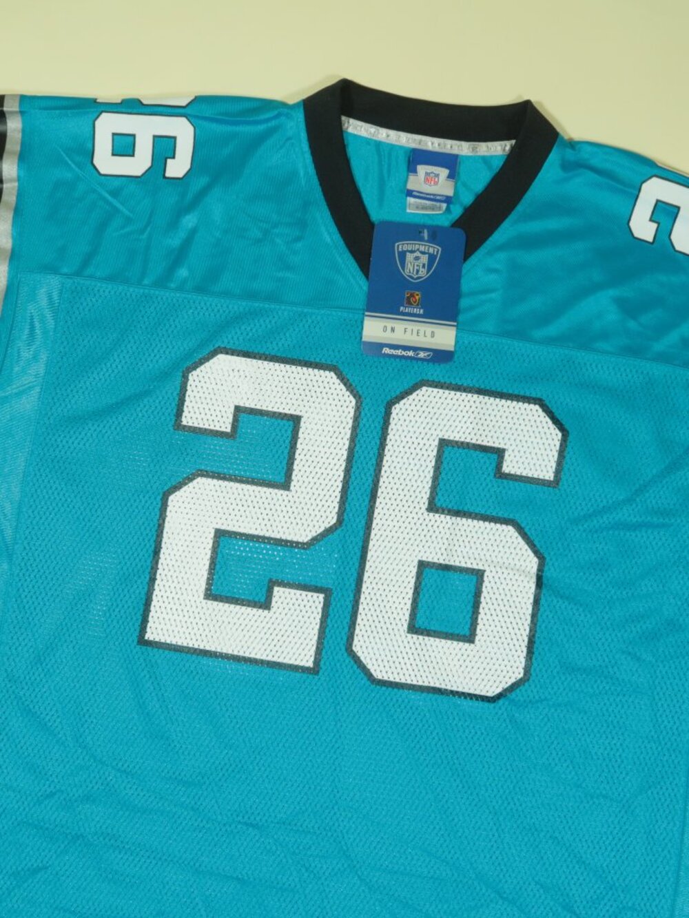 Vintage Reebok Carolina Panthers Jersey Mens XL Blue Deshaun Foster #26 New